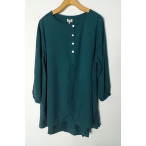 Logo By Lori Goldstein Tunic Blouse Size 14